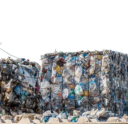Balas de material reciclado